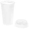 Стакан с крышкой Color Cap White
