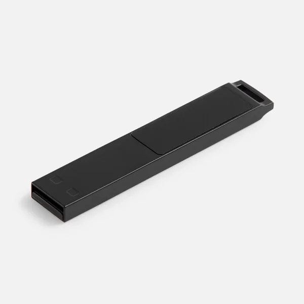 Флешка с подсветкой логотипа markBright Black