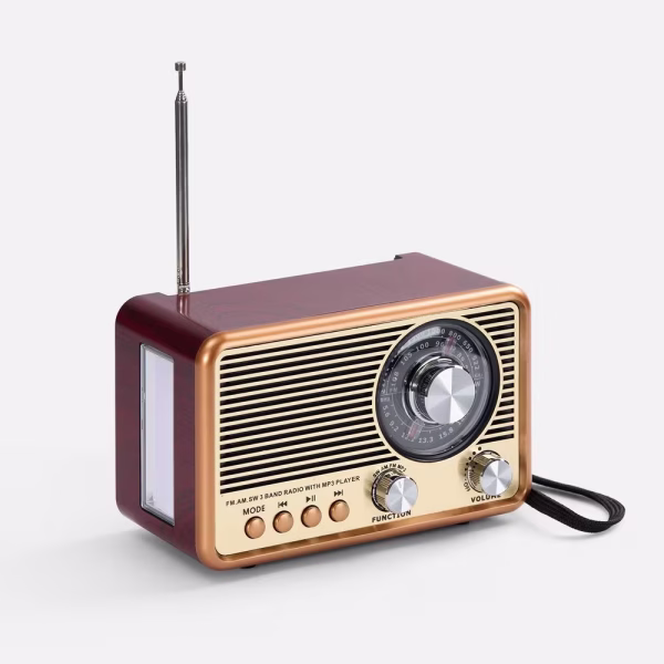 Bluetooth-колонка с радио Listenberg, коричневая