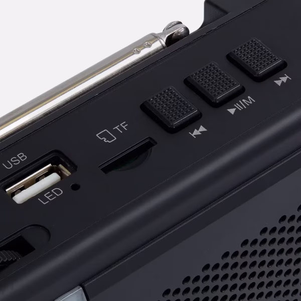 Bluetooth-колонка с радио Comradio, черная