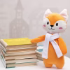 Мягкая игрушка Beastie Toys, лисенок с белым шарфом